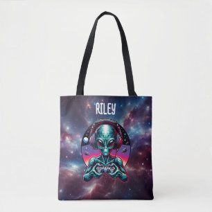 Tote Bag Être Extraterrestre Alien de Jeu Personnalisé