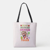 Tote Bag Être Mexicain Américain Est Difficile (Dos)