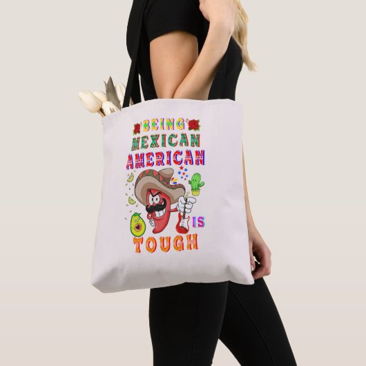 Tote Bag Être Mexicain Américain Est Difficile (De près)