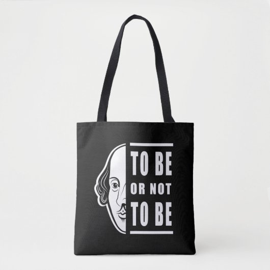 Tote Bag Être ou ne pas être Shakespeare Citer Thespian (Devant)
