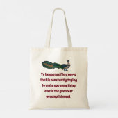 Tote Bag Être soi-même dans un monde - Citation de confianc (Dos)