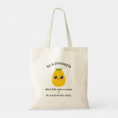 Tote Bag Être une motivation ananas (Dos)