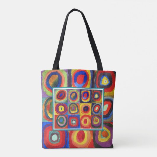 Tote Bag Étude de couleur par Wassily Kandinsky (Dos)