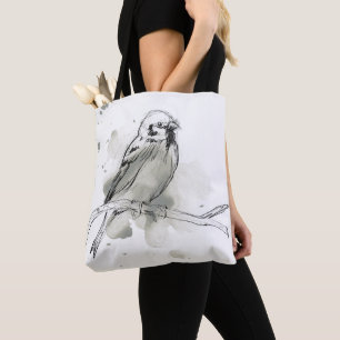 Tote Bag Étude gestuelle d'oiseau