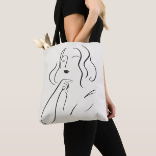 Tote Bag Étude simple - croquis d'une femme
