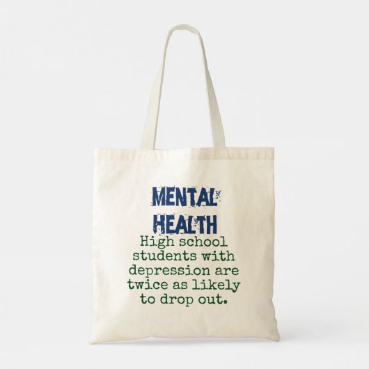 Tote Bag Étudiants du secondaire souffrant de dépression -  (Dos)