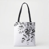 Tote Bag Eucalyptus Délice noir et blanc #1 #feuillage #art (Devant)