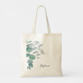 Tote Bag Eucalyptus personnalisé verdure (Dos)