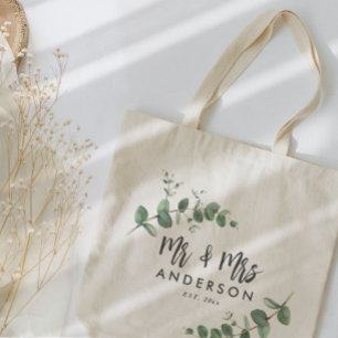 Tote Bag Eucalyptus rustique simple moderne m et les mères