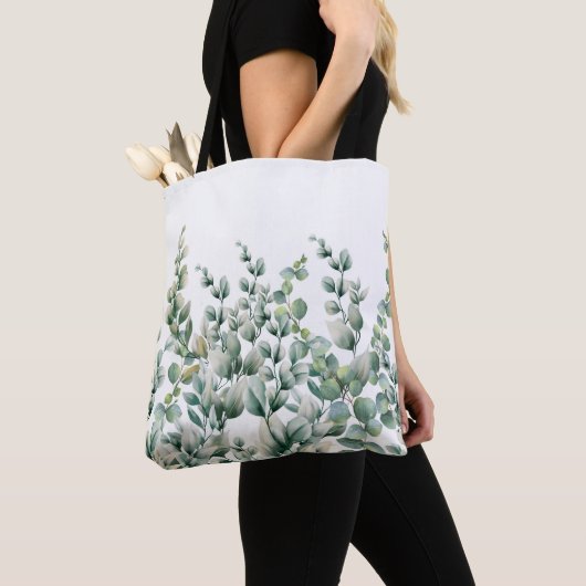Tote Bag Eucalyptus vert (De près)