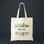 Tote Bag Éucalyptus vert Botanique Foliage<br><div class="desc">Ce sac fourre-tout de femme de chambre vert eucalyptus botanique feuillage est le cadeau mariage idéal pour présenter vos demoiselles d'honneur et votre femme de chambre d'honneur pour un mariage tropical. Le design est composé de beaux feuilles peints à la main et d'eucalyptus verts, assemblés en bouquets soignés pour agrémenter...</div>