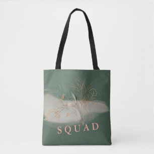 Tote Bag Eucalyptus Vert moderne Fête des mariées Abstraite