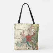 Tote Bag Europe Carte Pays Antique Mondiale (Dos)