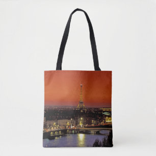 Tote Bag Europe, France, Paris. Vue au coucher du soleil de