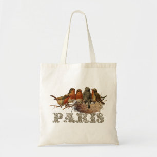 Tote Bag Europe Robin Birds Nest Paris France