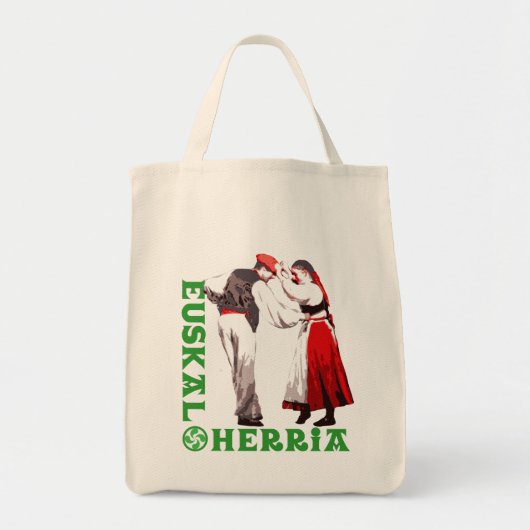 Tote Bag Euskal Herria : danseurs Basques traditionnels, (Devant)