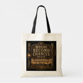 Tote Bag Evanston, Montana : Là où les secondes chances com (Dos)