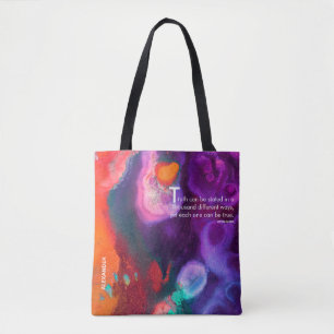 Tote Bag Éveil des couleurs Conception d'expression abstr