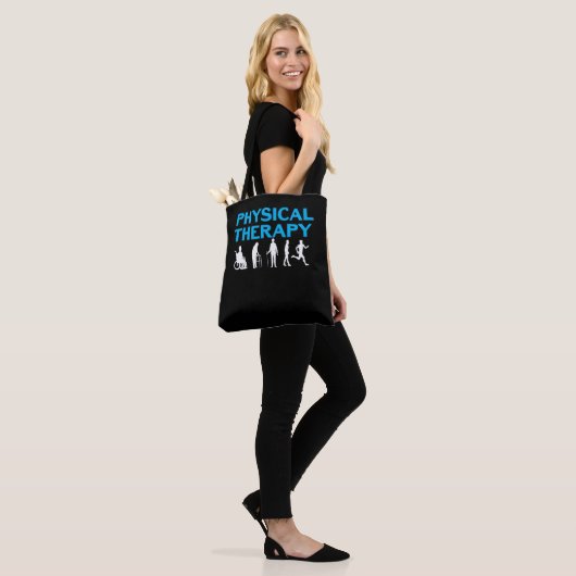 Tote Bag Évolution de la physiothérapie PT (Sur le modèle)