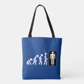 Tote Bag Évolution des hommes (Dos)