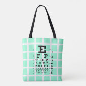 Tote Bag Examinez vos yeux : Rétro diagramme d'oeil et (Dos)