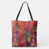 Tote Bag EXCALIBUR ÉPÉE, Dame du lac Rouge Jaune (Dos)