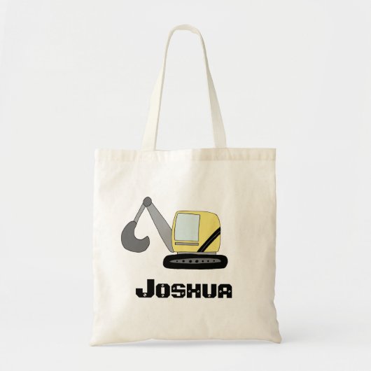 Tote Bag Excavateur de digues de construction pour enfants (Devant)