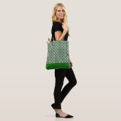 Tote Bag Exclusive Batik Two Tone Motif Édition Verte (Sur le modèle)