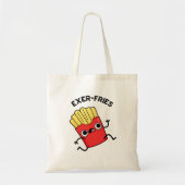 Tote Bag Exer-frites Funny Fries Puns (Devant)