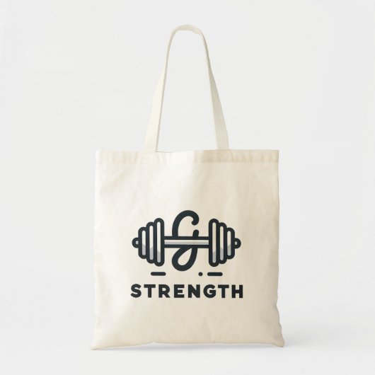 Tote Bag Exercice de motivation Barbell (Devant)