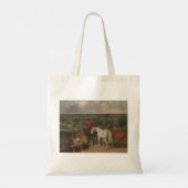 Tote Bag Exercice des chevaux royaux (art équin) (Dos)