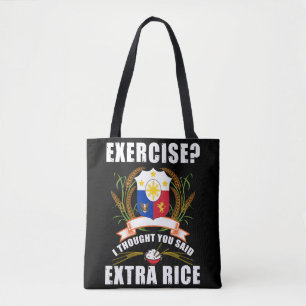 Tote Bag Exercice Je Pensais Que Vous Avez Dit Extra Rice P