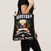 Tote Bag Exercice Je Pensais Que Vous Avez Dit Extra Rice P (De près)
