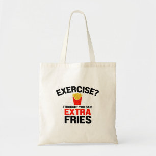 Tote Bag Exercice Pensé Vous Avez Dit Des Fries Supplémenta