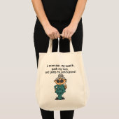 Tote Bag Exercice, poussée, humour de saut (Devant (produit))