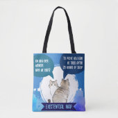 Tote Bag Existential Nap Funny Cat Sleep Humor Quote (Devant)