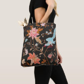 Tote Bag Exotic Asian Birds And Flowers (De près)
