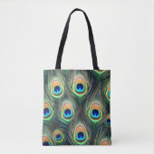 Tote Bag Exotic peacock pattern (Devant)