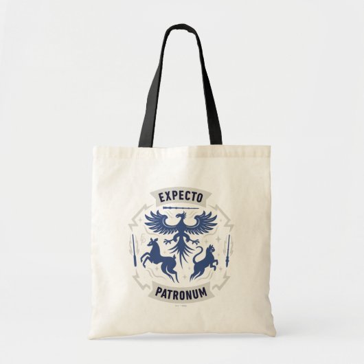 Tote Bag Expecto Patronum Vintage Silhouette Graphic (Devant)