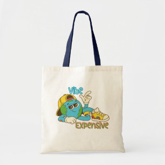 Tote Bag Expensive Vibe – Cool Retro Earth Character Design