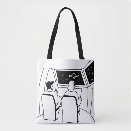 Tote Bag expérience du tourisme spatial, passagers (Devant)
