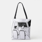 Tote Bag expérience du tourisme spatial, passagers (Dos)