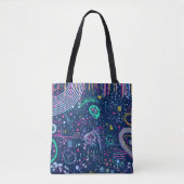 Tote Bag Explorateur audacieux : maximalisme abstrait (Devant)