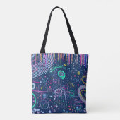 Tote Bag Explorateur audacieux : maximalisme abstrait (Dos)