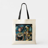 Tote Bag Explorateurs de l'espace rétro (Dos)