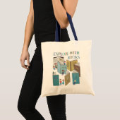 Tote Bag Explorer avec Books Fourre-tout (Devant (produit))