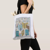 Tote Bag Explorer avec des livres (De près)