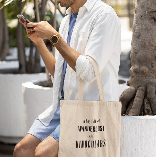 Tote Bag Explorez avec Wanderlust et l'Aventure de Jumelles