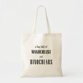 Tote Bag Explorez avec Wanderlust et l'Aventure de Jumelles (Devant)