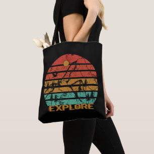 Tote Bag Explorez la vintage extérieure